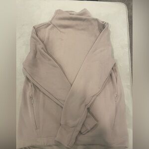 Athleta Light Tan Cozy Karma Twist Neck Sweatshirt - Size M